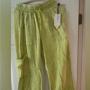 Anthropologie Ban.Jara Gauze cargo pant Size M NWT